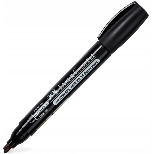 Marker permanentny nr 54 czarny ścięta końcówka 157999 Faber-Castell 502.jpg
