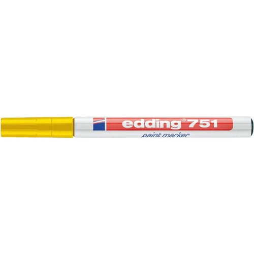 Marker lakierowy 1-2mm 751 żółty okrągła końcówka 751/005/Z EDDING 15597.jpg