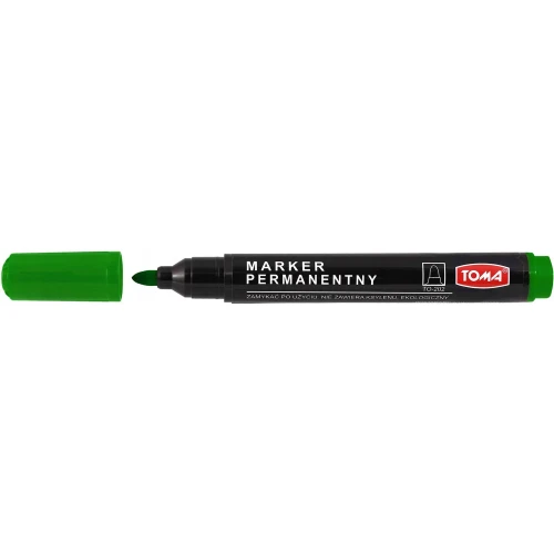 Marker permanentny zielony okrągła końcówka TO-202 TOMA 78455.jpg
