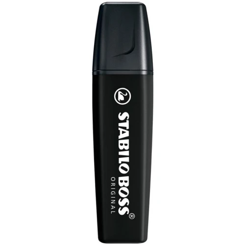 Zakreślacz marker STABILO BOSS 70/46 czarny ścięty 2mm-5mm 189983.jpg