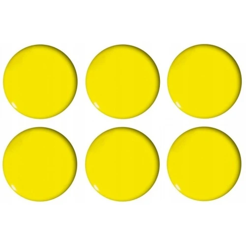 Magnesy do tablic żółte wypukłe 30mm (6szt.) GM301-PY6 TETIS 2618.jpg