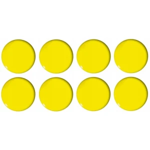 Magnesy do tablic żółte wypukłe 20mm (8szt.) GM300-PY8 TETIS