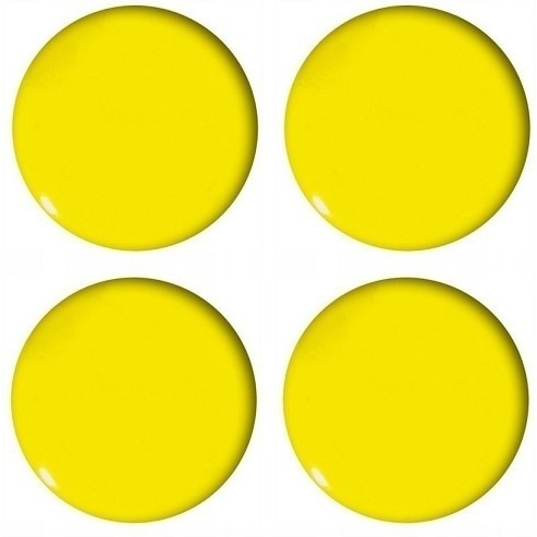 Magnesy do tablic żółte wypukłe 40mm (4szt.) GM303-PY4 TETIS 20488.jpg