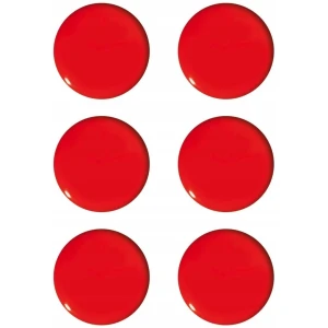 Magnesy do tablic 20mm czerwone (6szt.) GM400-C6 TETIS