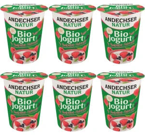 Jogurt malina-czarny bez 3,8% tł. BIO 400 g X6