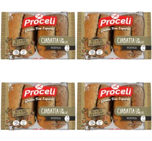 Ciabatta z ziarnami- bułki do zapiekania BEZGL. 120 g X4