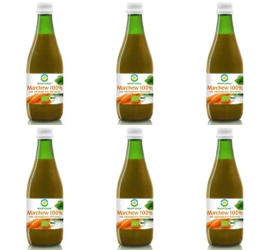 Sok z marchwi tloczony 100% BIO 300 ml X6