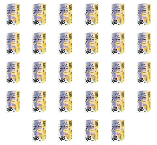 HOLOPOPS krystaliczny lizak bez cukru, o smaku ananasowym z wit C i D  (6 szt ) 36 g X28 image-editor%2Fmultipack%2F1779463312315-r2-c1-x28.png