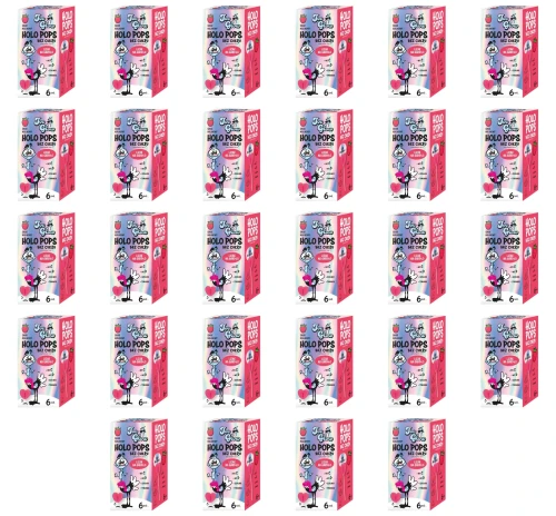 HOLOPOPS krystaliczny lizak bez cukru, o smaku malinowym z wit C i D (6szt )36g X28 image-editor%2Fmultipack%2F1779463314597-r3-c1-x28.png
