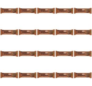 Baton RAW ENERGY z ziarnami kakaowca BEZGL. 50 g X20
