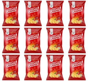 Chipsy z czerwonej soczewicy o smaku pesto rosso BEZGL. BIO 85 g X12