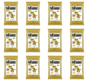 Chrupki kukurydziane Dinozaury o smaku serowym BEZGL. BIO 50 g X12