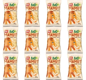 Chrupki kukurydziane o smaku orzechowym BEZGL. BIO 50 g Bio Mamut X12
