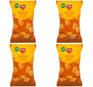 Crispies- przekąska z grochu o smaku paprykowym BEZGL. 100 g X4