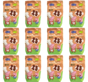 Mini ciastka kakaowe dla dzieci Świnka Peppa BIO 100 g X12