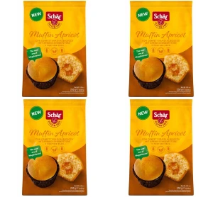 Muffin apricot- babeczki morelowe BEZGL. 250 g X4