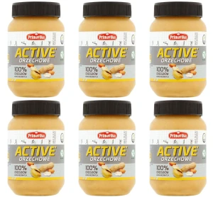 Pasta orzechowa Active- 100% orzeszków arachidowych 470 g X6