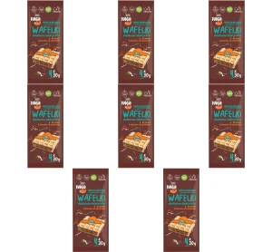 Wafelki z kremem słodzonym daktylem BIO 4x30g X8