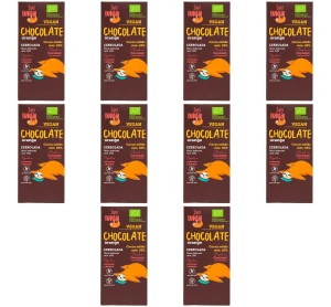 Wegańska czekolada pomarańczowa BIO 80 g X10