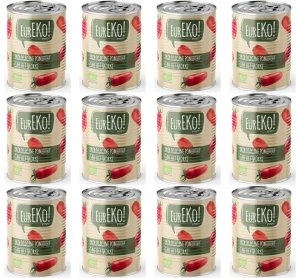 Pomidory całe bez skórki BIO 400 g/ 240 g X12