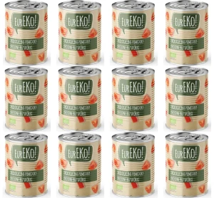 Pomidory krojone bez skórki BIO 400 g/ 240 g X12