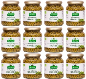 Groszek zielony w zalewie BIO 350 g / 230 g X12