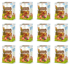 Makaron Eko Farma zwierzątka pięciosmakowe BIO 250g X12