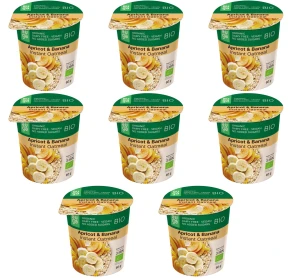 Owsianka z morelami i bananem pełnoziarnista BIO 60 g X8