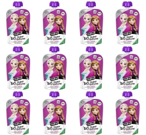 Przecier jabłko- truskawka BIO 100 g Kraina Lodu- Elza i Anna X12