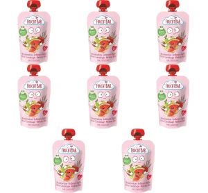Mus arbuz, truskawka, jabłko, gruszka, melon, ryż BIO 100 g X8