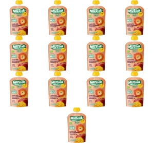 Mus owocowy jabłko- brzoskwinia - mango BIO 120g X13