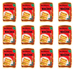 Bezmięsny Boczek w plastrach 100g X12