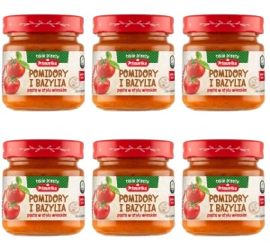 Pomidory i bazylia pasta w stylu włoskim 160g X6