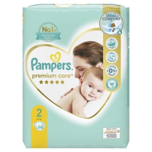 Pieluchy Premium Care Rozmiar 2 Pampers 68 sztuk
