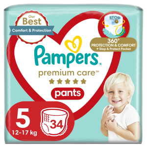 Pieluchomajtki Premium Care Pants Rozmiar 5 Pampers 34szt.
