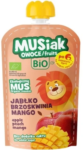 Mus owocowy jabłko- brzoskwinia - mango BIO 120g 6849_1_12225320.jpg