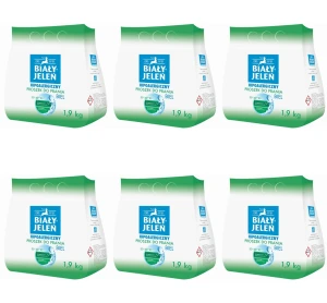 Biały Jeleń Proszek do prania biel 1,9kg X6