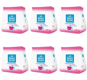 Biały Jeleń Proszek do prania kolor 1,9kg X6