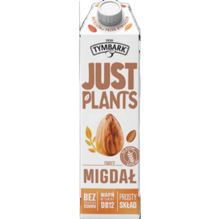 Napój roślinny migdałowy Just Plants Tymbark 1 l Napój roślinny migdałowy Just Plants Tymbark 1l