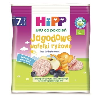 Jagodowe wafelki ryżowe HiPP 30 g 1.jpg