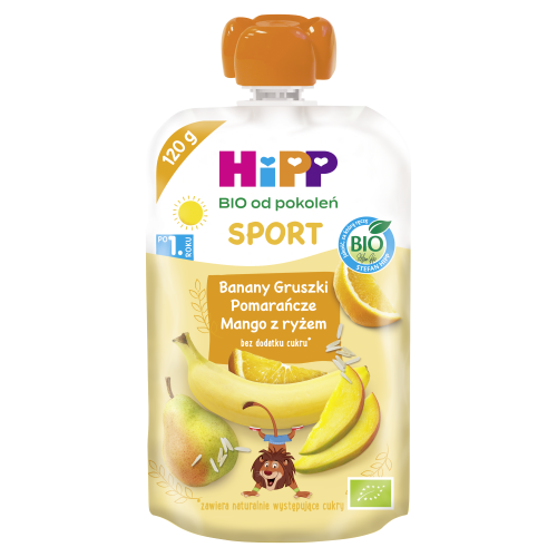 SMOOTHIE Banany-Gruszki-Pomarańcze z ryżem HiPP BIO 120ml