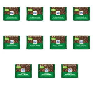 Ritter Sport czekolada mleczna z całymi migdałami 100g X11