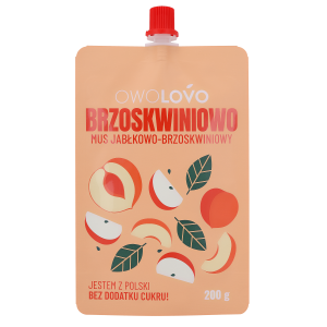 Mus jabłkowo-brzoskwiniowy Brzoskwiniowo Ovolowo 200 g