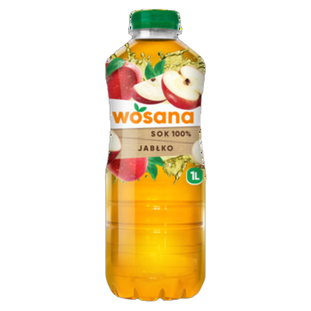 Sok jabłkowy 100% Wosana 1 l Sok jabłkowy 100% Wosana 1l
