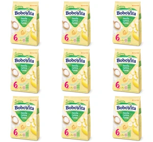 BoboVita Kaszka ryżowa banan po 6 miesiącu 180 g X9