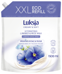 Mydło w płynie len i mleczko ryżowe zapas Luksja 1,5 l
