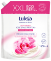 Mydło w płynie róża i proteiny mleka zapas Luksja 1,5l