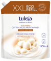 Mydło w płynie mleczko bawełniane i prowitamina B5 zapas Luksja 1,5l