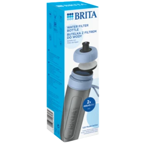 Butelka z filtrem BRITA Active 0,6 L Pastelowy błękit + 2 filtry BRITA MicroDisc