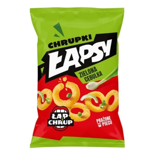 ŁAPSY Chrupki kukurydziane o smaku zielonej cebulki 130 g 1779191534118-22ugn.png